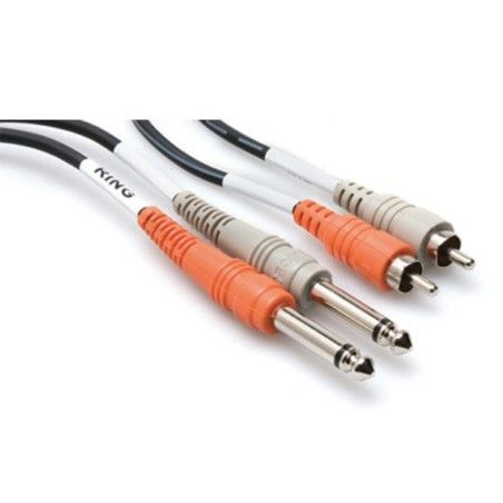 Dual 1/4'' TS (M) - RCA (M) Balanssız Kablo 2 m (CPR-202)